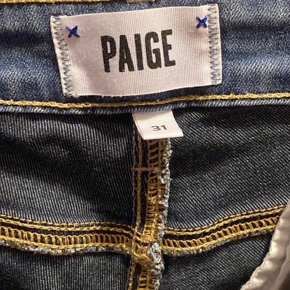 Paige Hoxton Skinny Ultra Skinny Denim Jeans in a Light Blue Wash (31W x 30L) - Picture 4 of 7